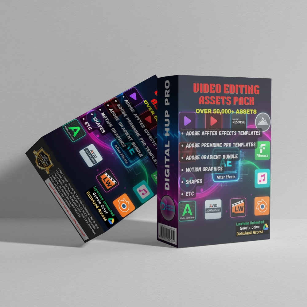 50K+ Video Editing Assets Pack